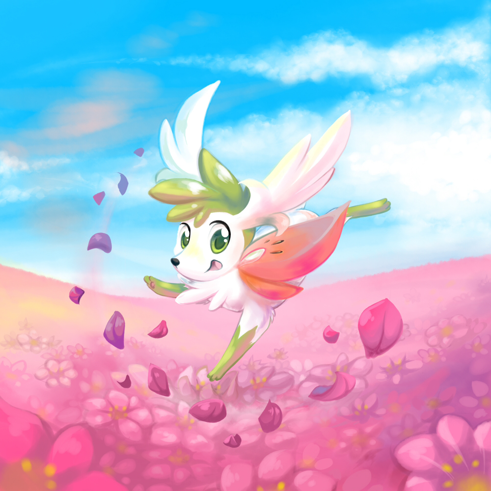 Shaymin and Gracidea Flowers by South-Williams on DeviantArt