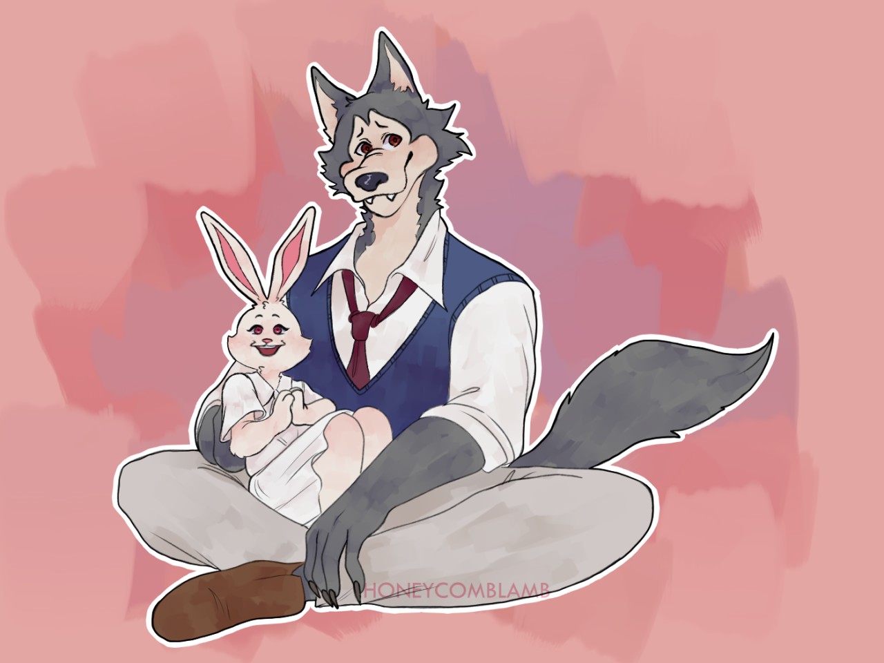 Beastars: Legoshi & Haru by Honeycomblamb -- Fur Affinity [dot] net