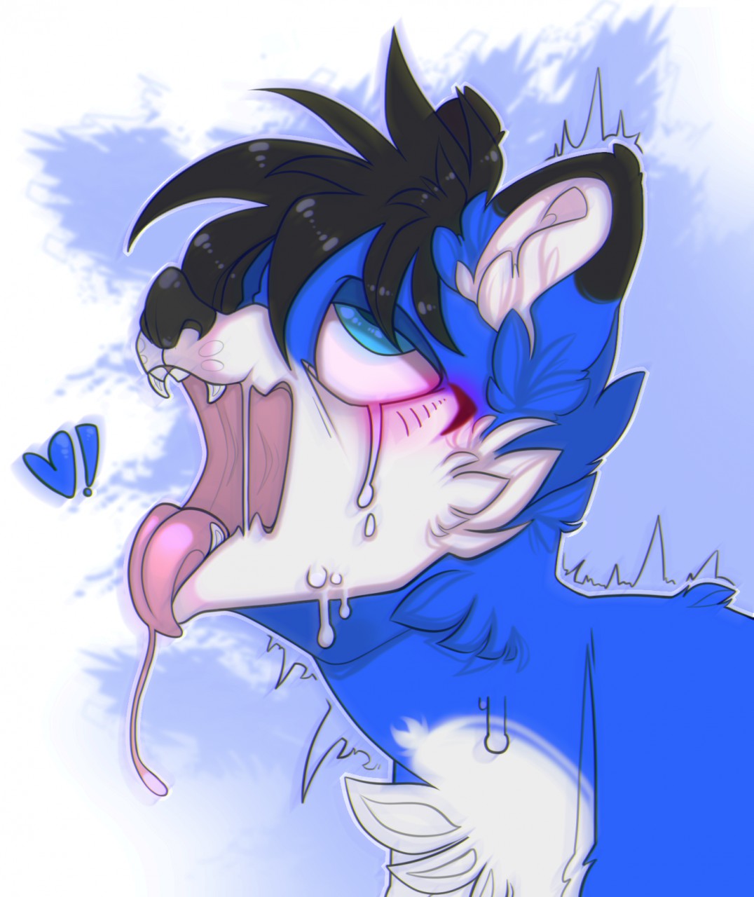 ahegao foxy face by HoneyToxant -- Fur Affinity [dot] net