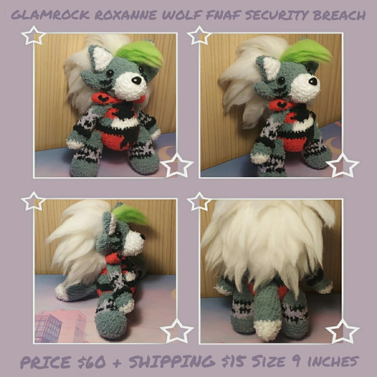 Soft toy Roxanne Wolf Fnaf Security Breach by Honoru -- Fur Affinity [dot]  net