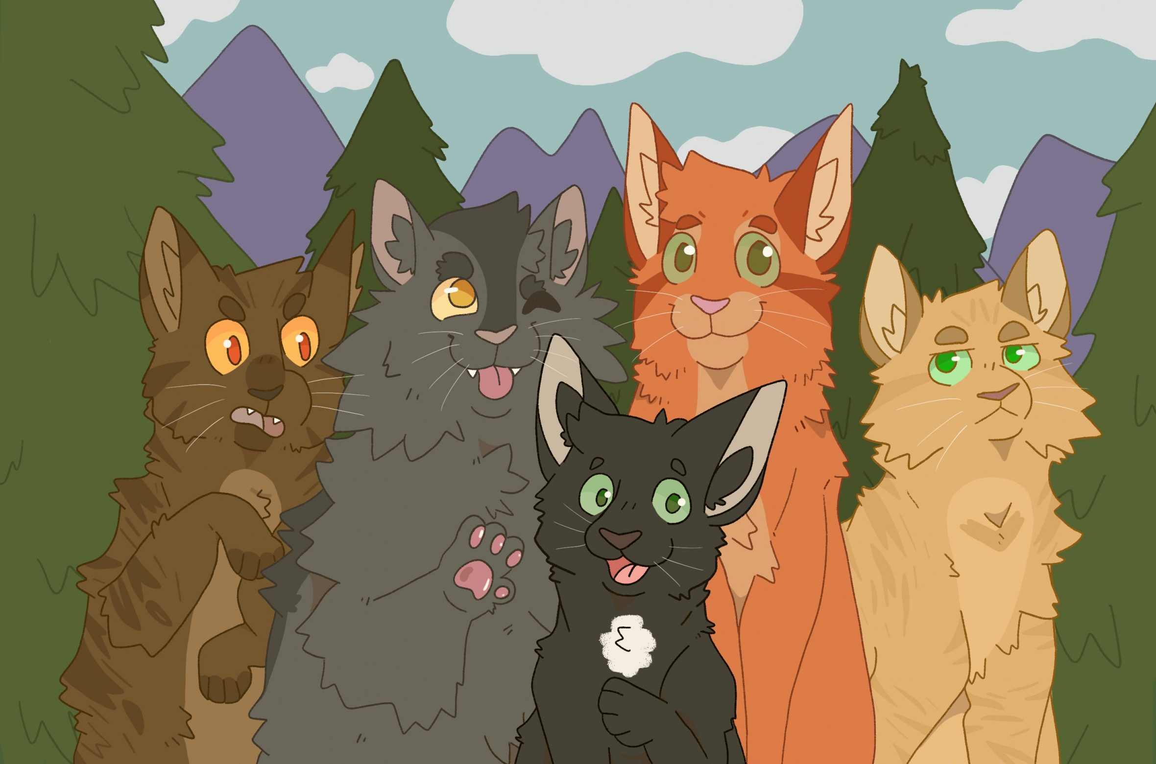 Into the Wild : Firepaw and Graypaw