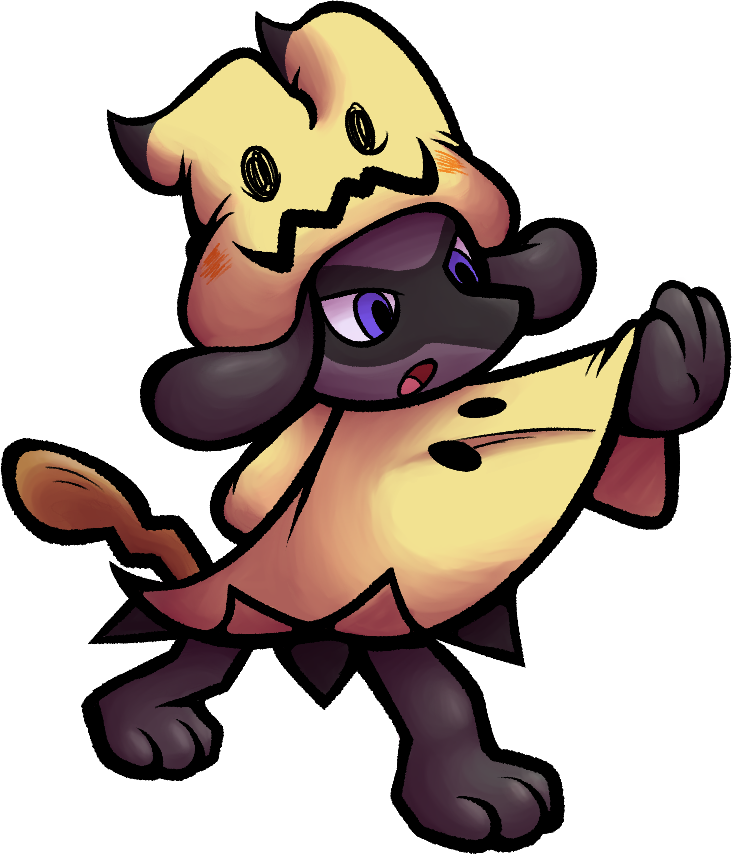 Fanart][Vector] Mimikyu by Proncus -- Fur Affinity [dot] net