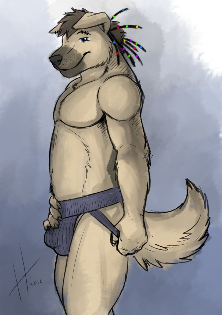 Furry jockstrap