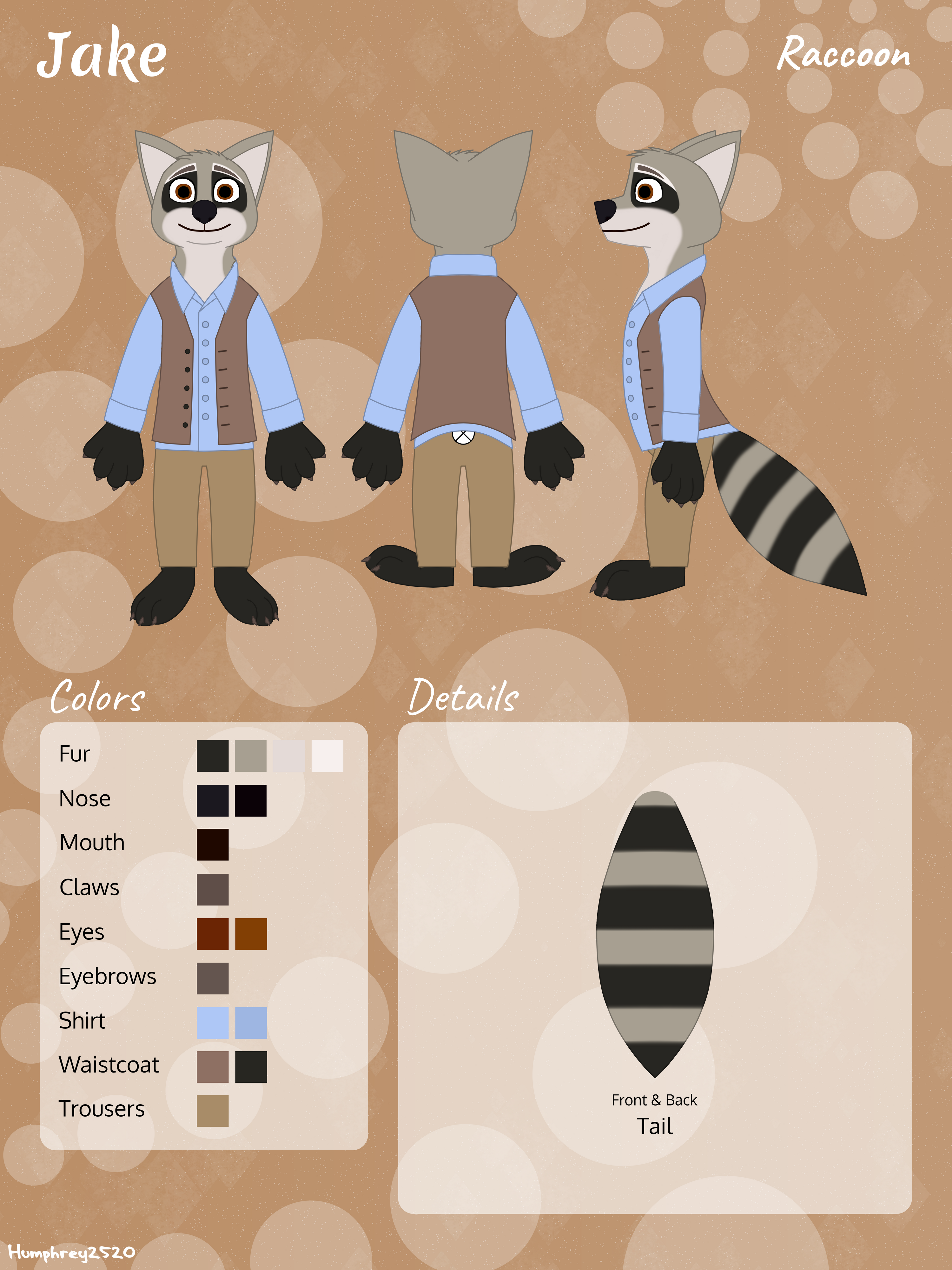 Character Sheet - Jake (with outfit) by Humphrey2520 -- Fur Affinity [dot]  net