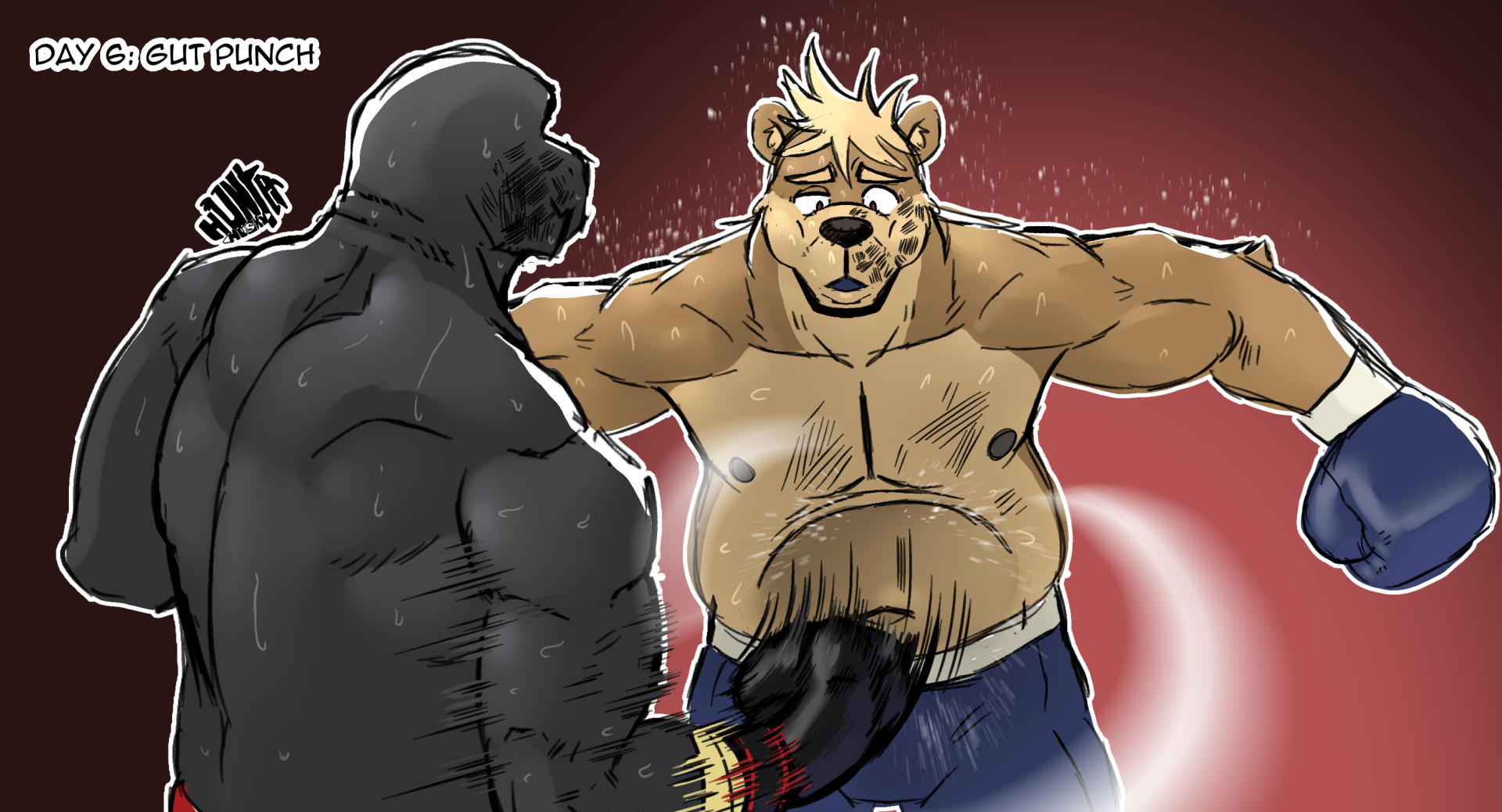 Furry gut punch