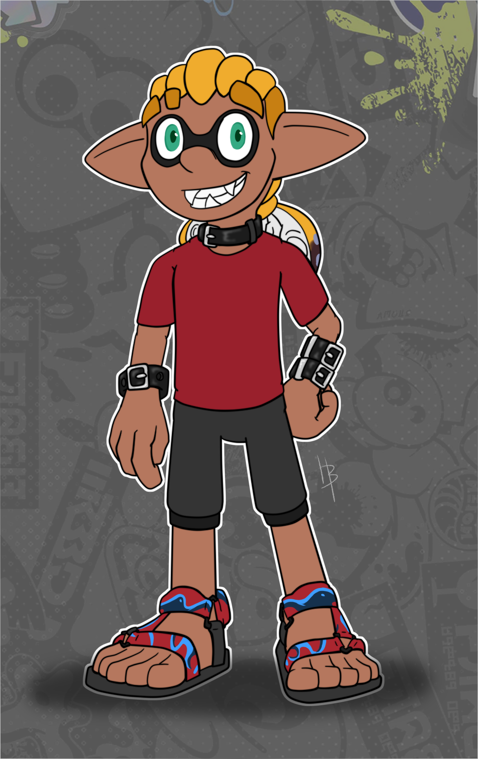 Splatoon 3 - Inkling Zuriel by HunterBahamut -- Fur Affinity [dot] net