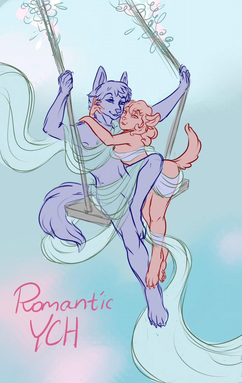 Ych romantic couple by AyumiOkigawa -- Fur Affinity [dot] net