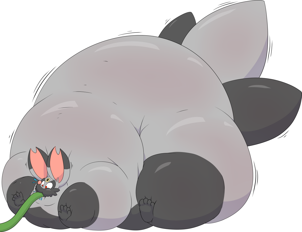 self indulgent furry inflation by HybridProjectAlpha -- Fur Affinity [dot]  net