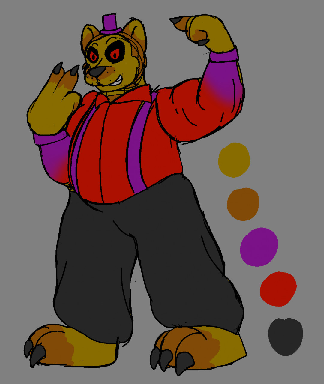 shhh, it will be over soon- fnaf 6 lefty furry by blanktubed -- Fur  Affinity [dot] net