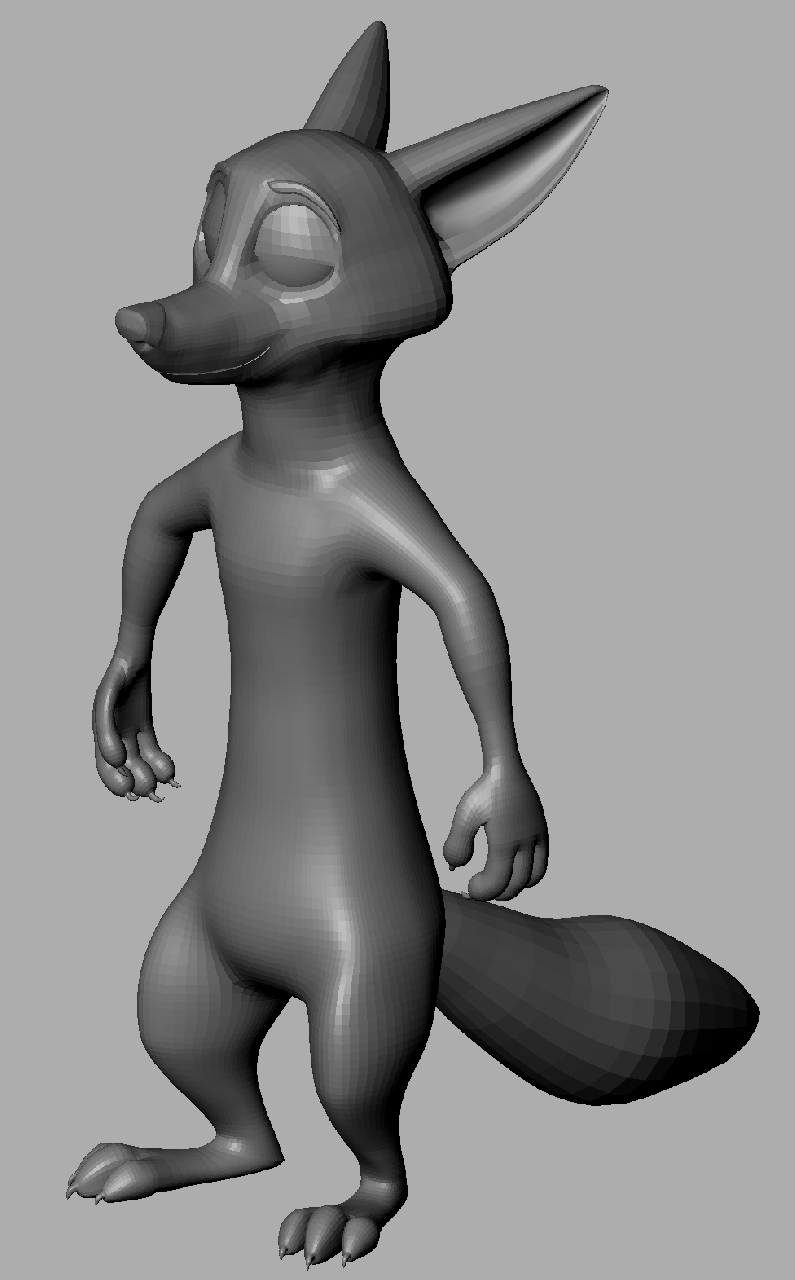 Zootopia - Nick Wilde 3D Model WIP by hyena69 -- Fur Affinity [dot