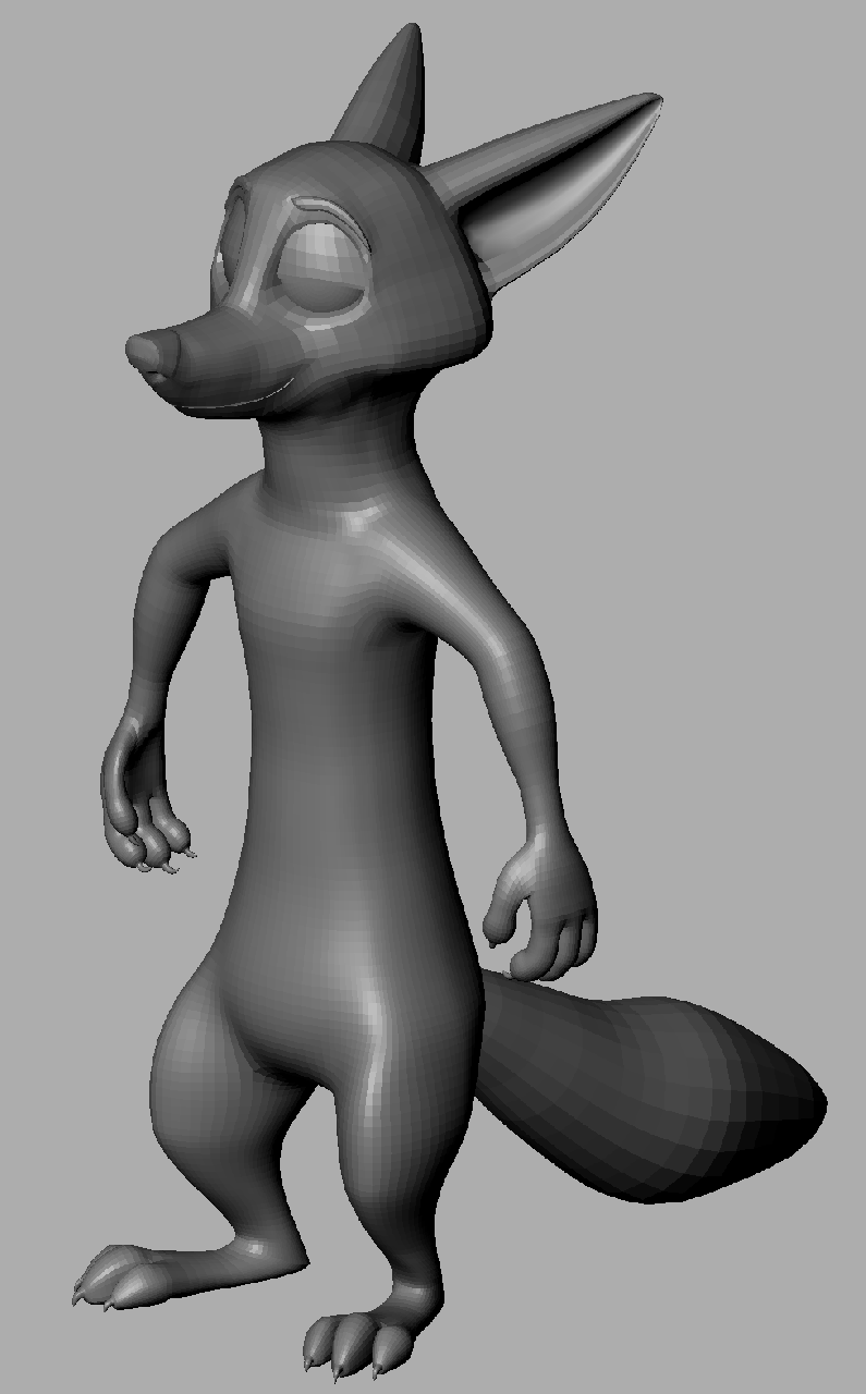 Zootopia - Nick Wilde 3D Model WIP by hyena69 -- Fur Affinity [dot] net