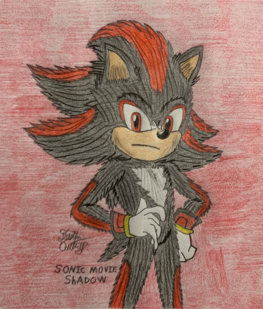 How to DRAW SHADOW - Sonic 2 Movie 