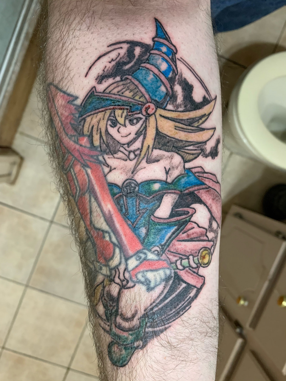 Dark Magician Girl done by  Old Glory Tattoo  Facebook