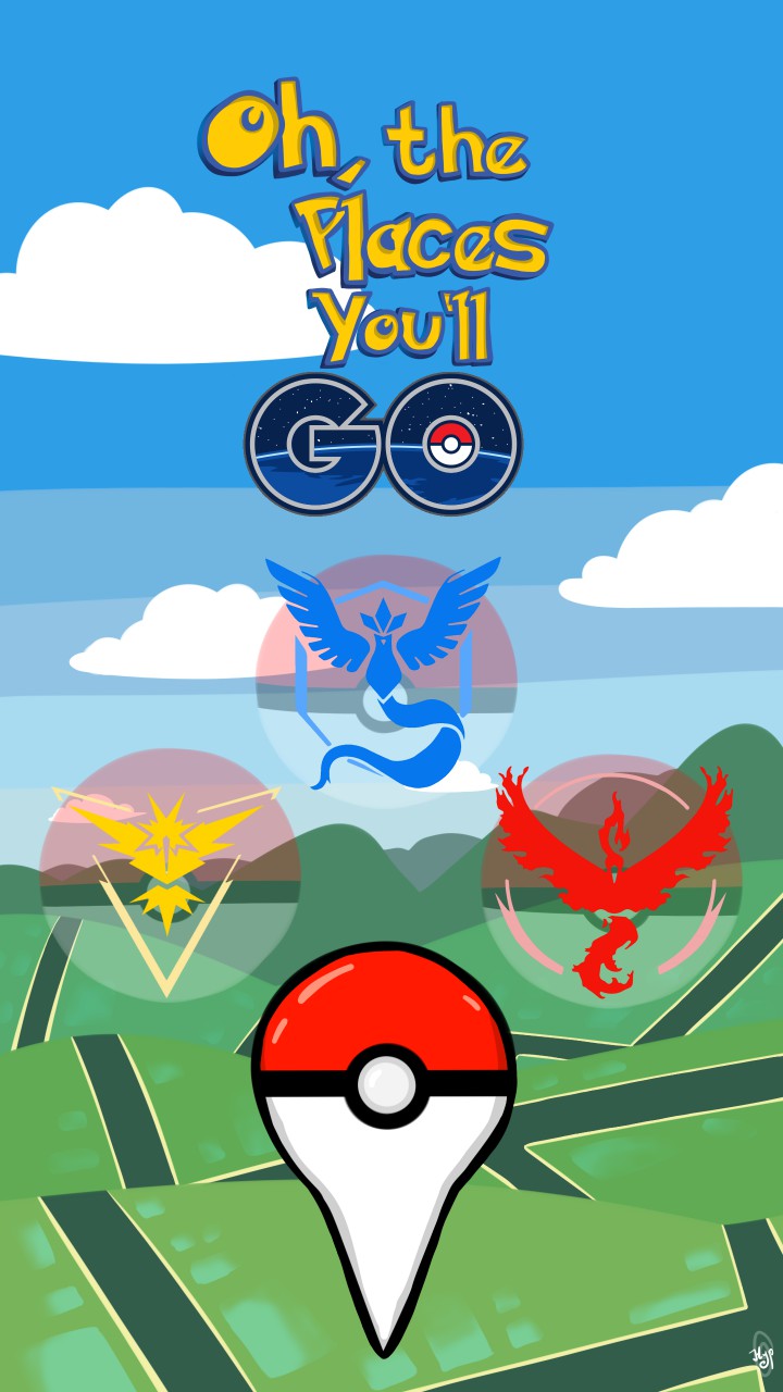Oh, the Places you'll Pokemon GO! Phone Background by Hypnic_Twitch -- Fur  Affinity [dot] net