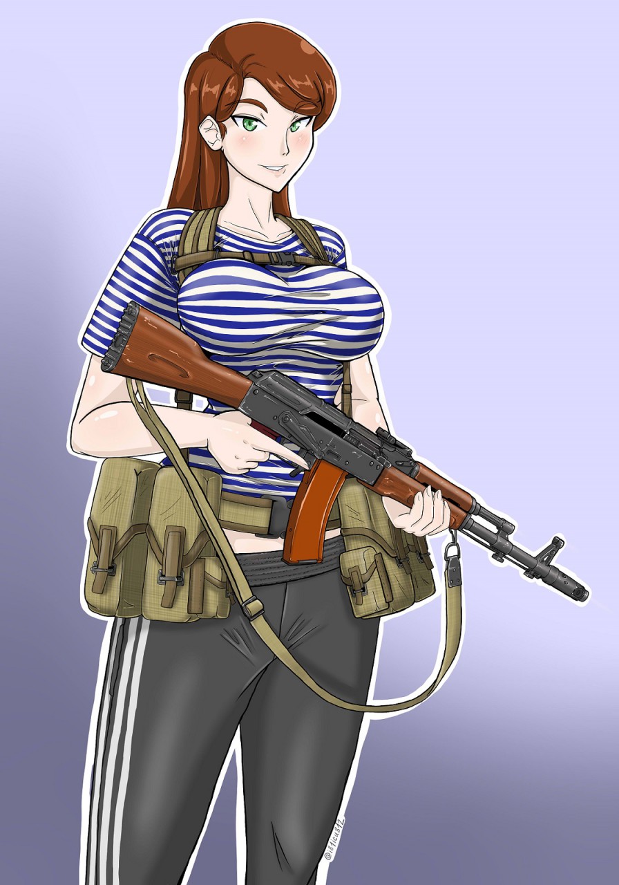 Gopnik AK-74 Girl, OC Commission by i81icu812 -- Fur Affinity [dot] net