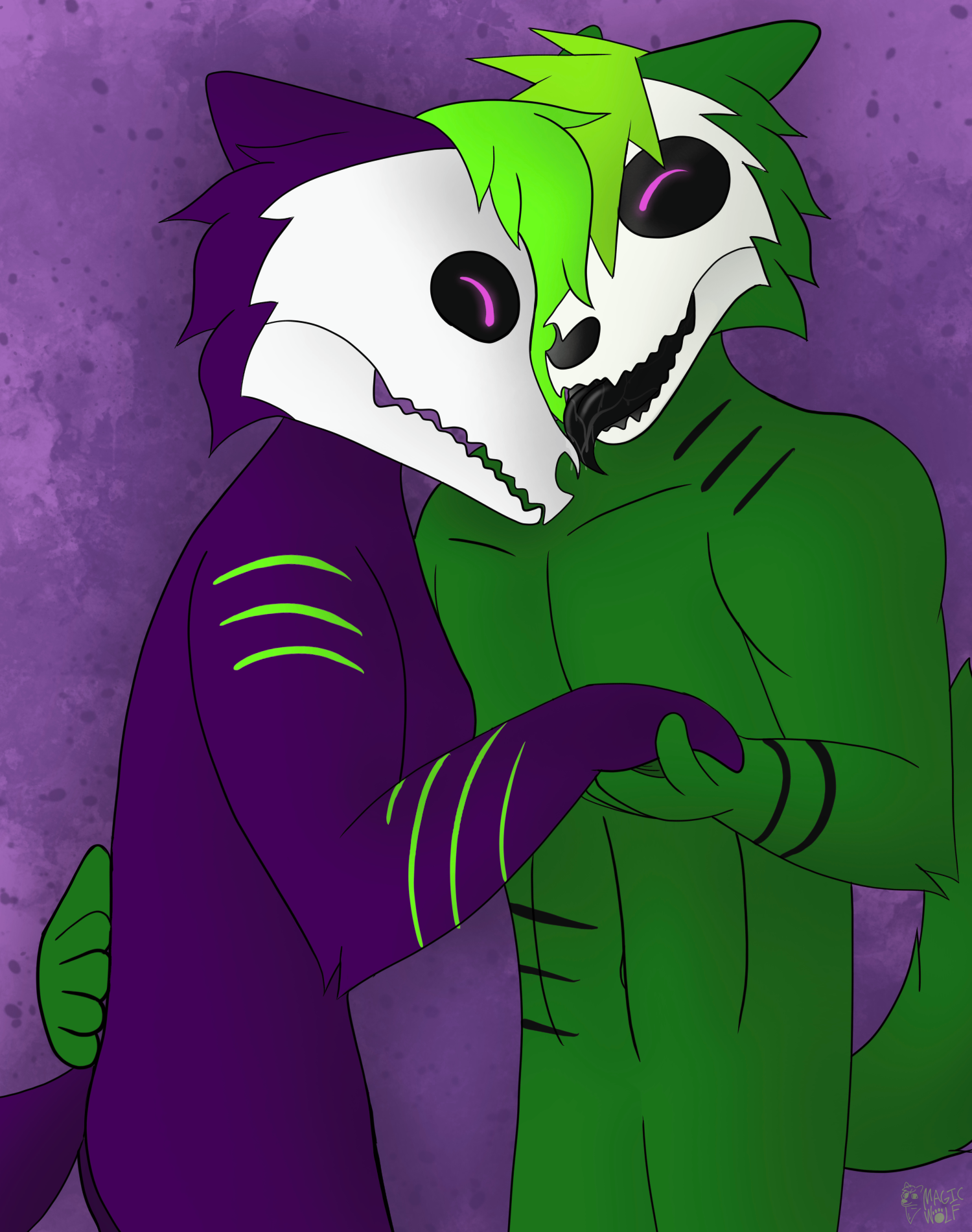 Chomper x Blacklight by I_Am_Magic_Wolf -- Fur Affinity [dot] net