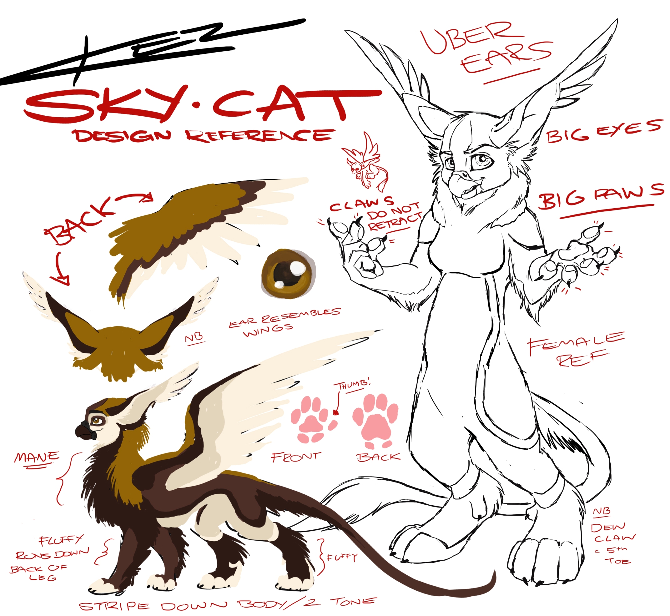 Reference | .Gif the Sky Cat by IAmWhatUFear -- Fur Affinity [dot] net