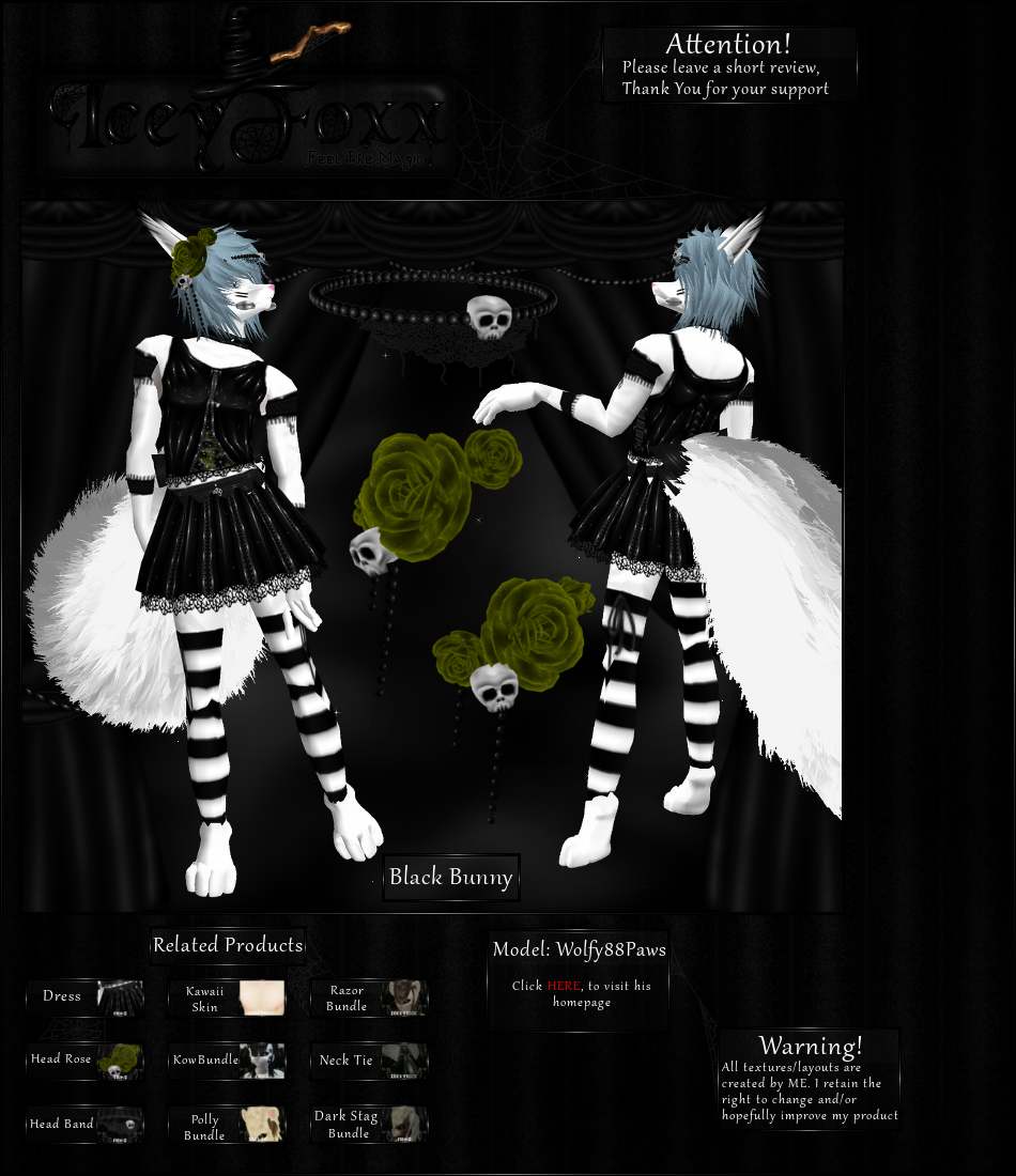 3d Furry Model Black Bunny Outfit By Iceyfoxx Fur Affinity Dot Net