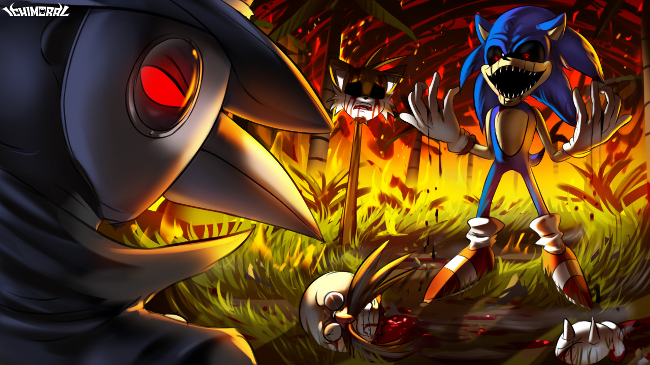 Fan art of sonic.exe