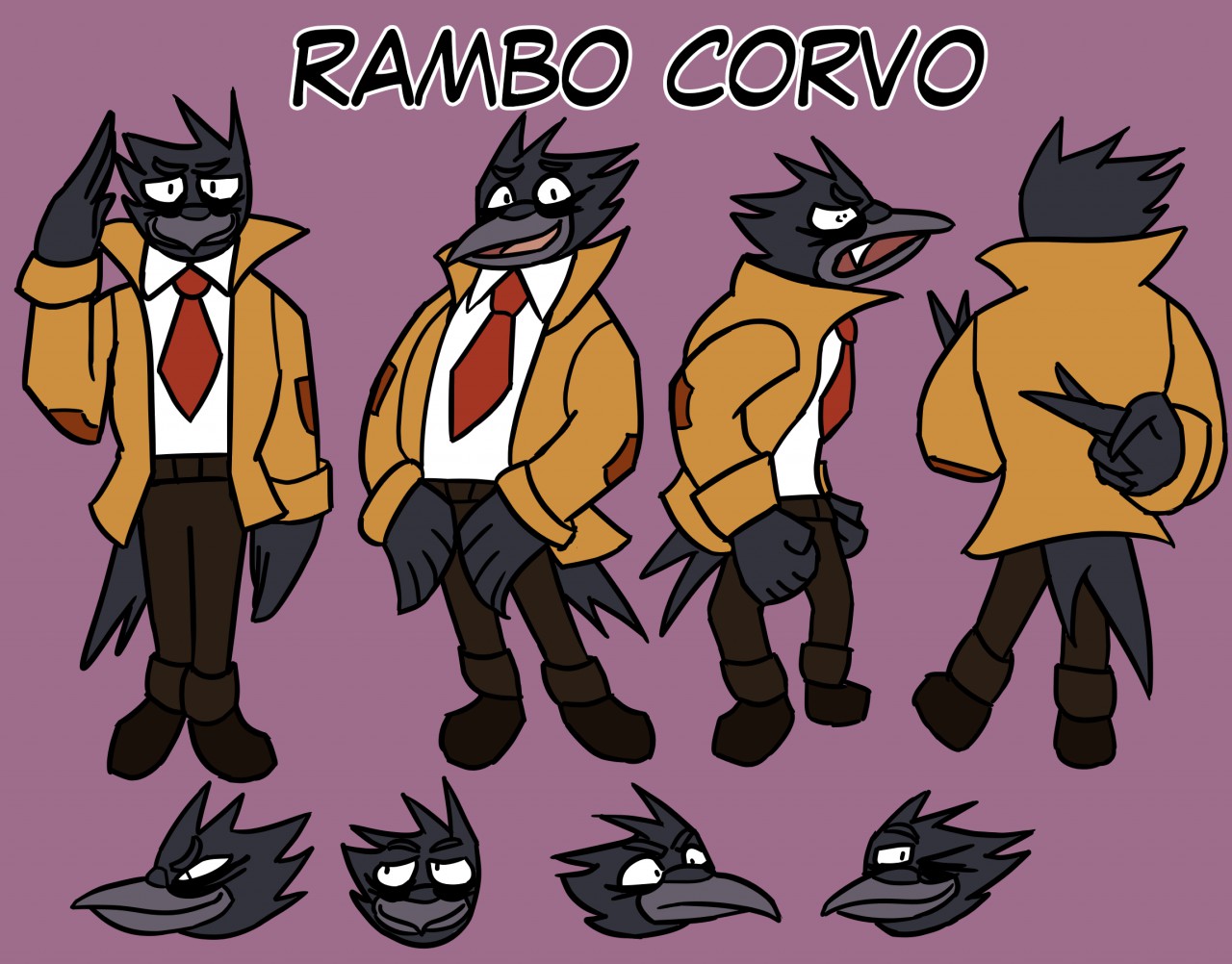 Rambo Corvo Reference sheet by Igglab -- Fur Affinity [dot] net