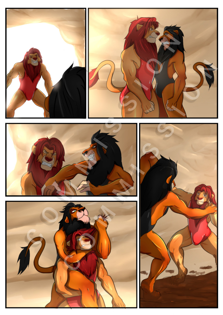 SIMBA AND SCAR FIGHT IN THE MUD, WHO WILL WIN? by iKAMcam -- Fur Affinity  [dot] net