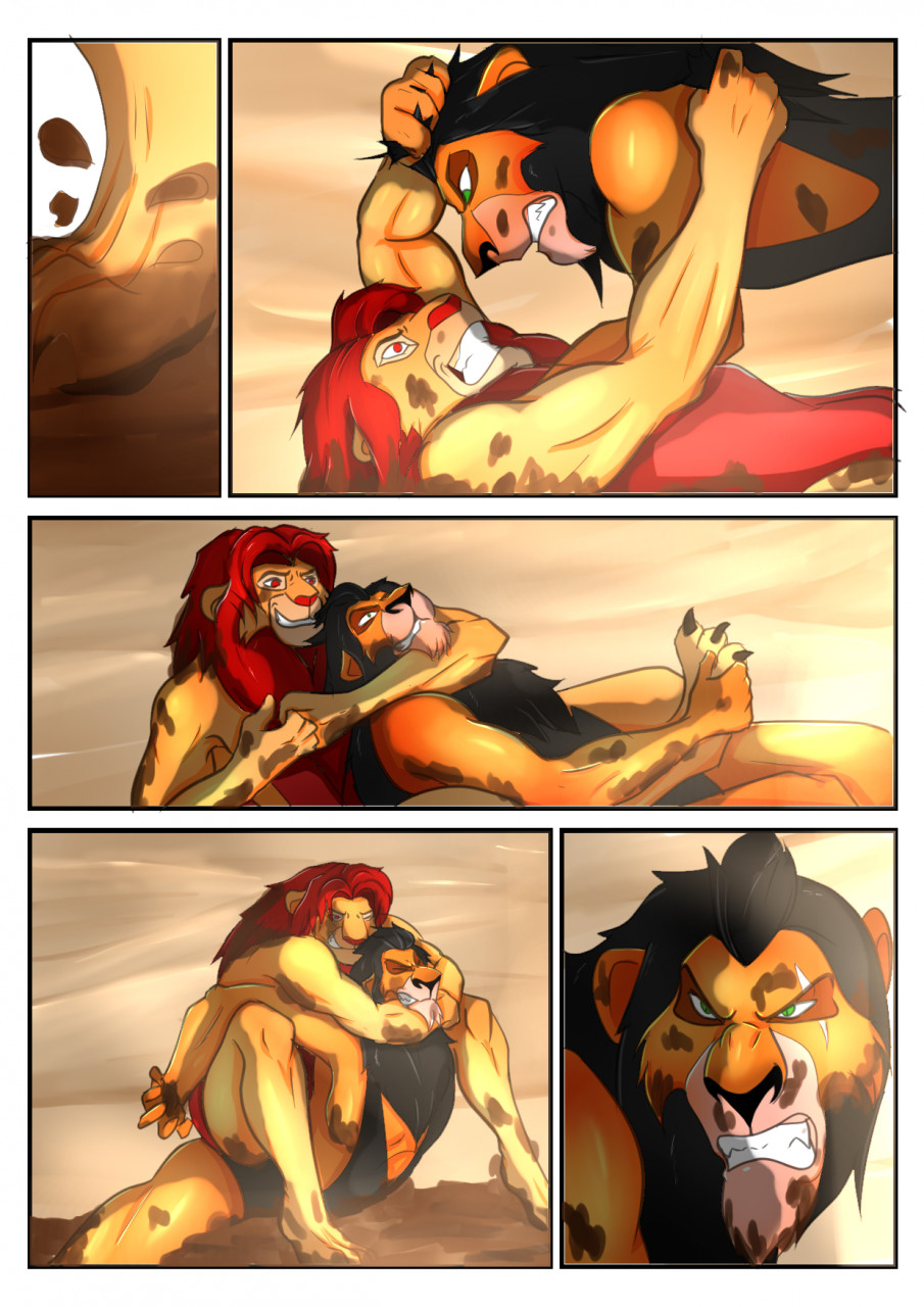 SIMBA AND SCAR FIGHT IN THE MUD - PART 2 by iKAMcam -- Fur Affinity [dot]  net