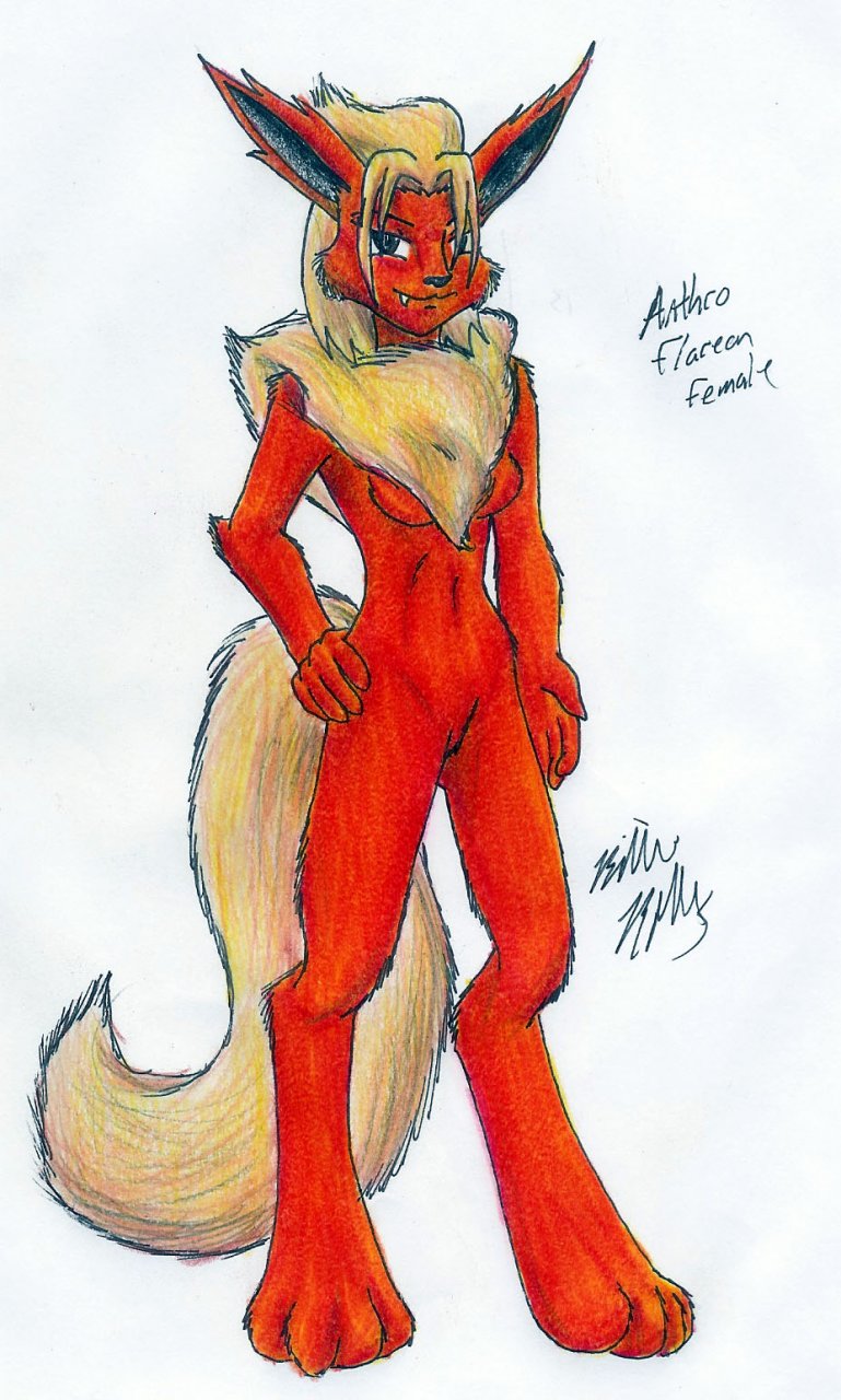 Anthro flareon