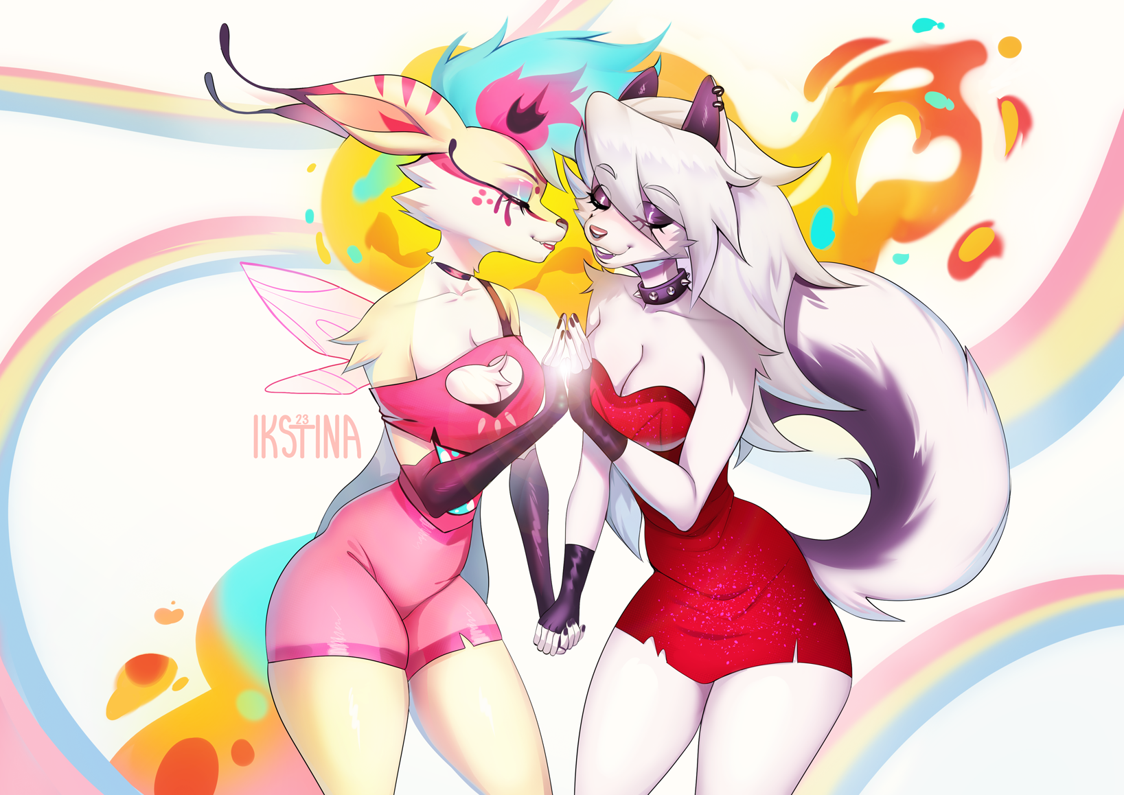 QUEENBEE AND LOONA [FA] by IkstinaA -- Fur Affinity [dot] net