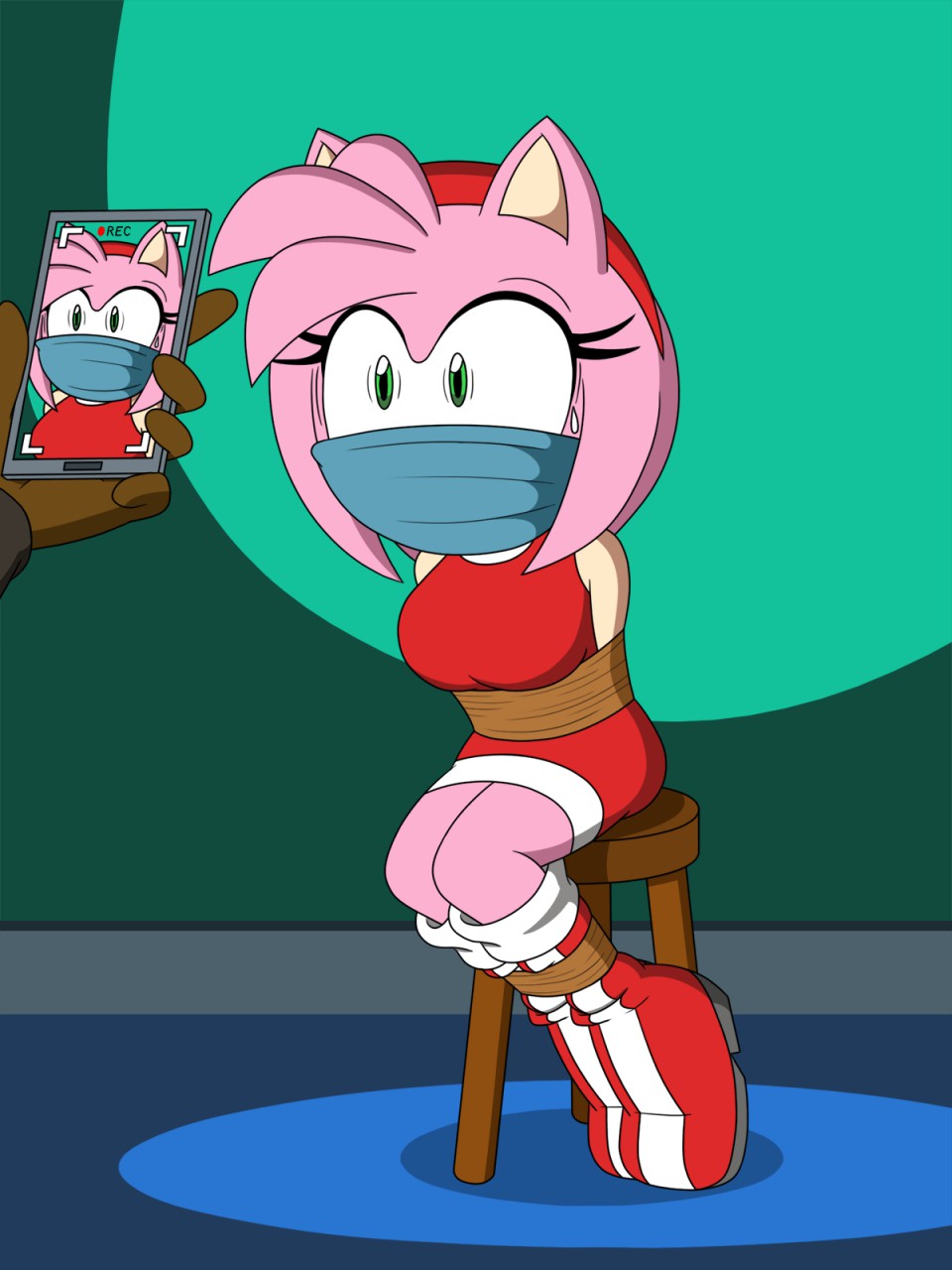 Amy Rose Stalked and Secured: Variant 1 by imightbemick -- Fur Affinity  [dot] net