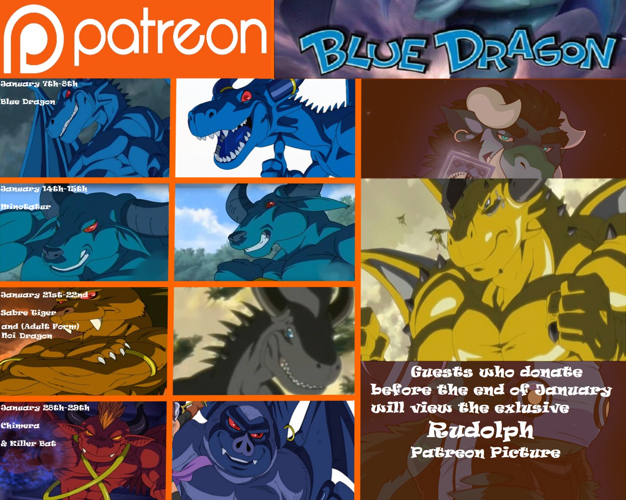 Patreon Blue Dragon Month Of January 17 By Incredible Crocodile Fur Affinity Dot Net