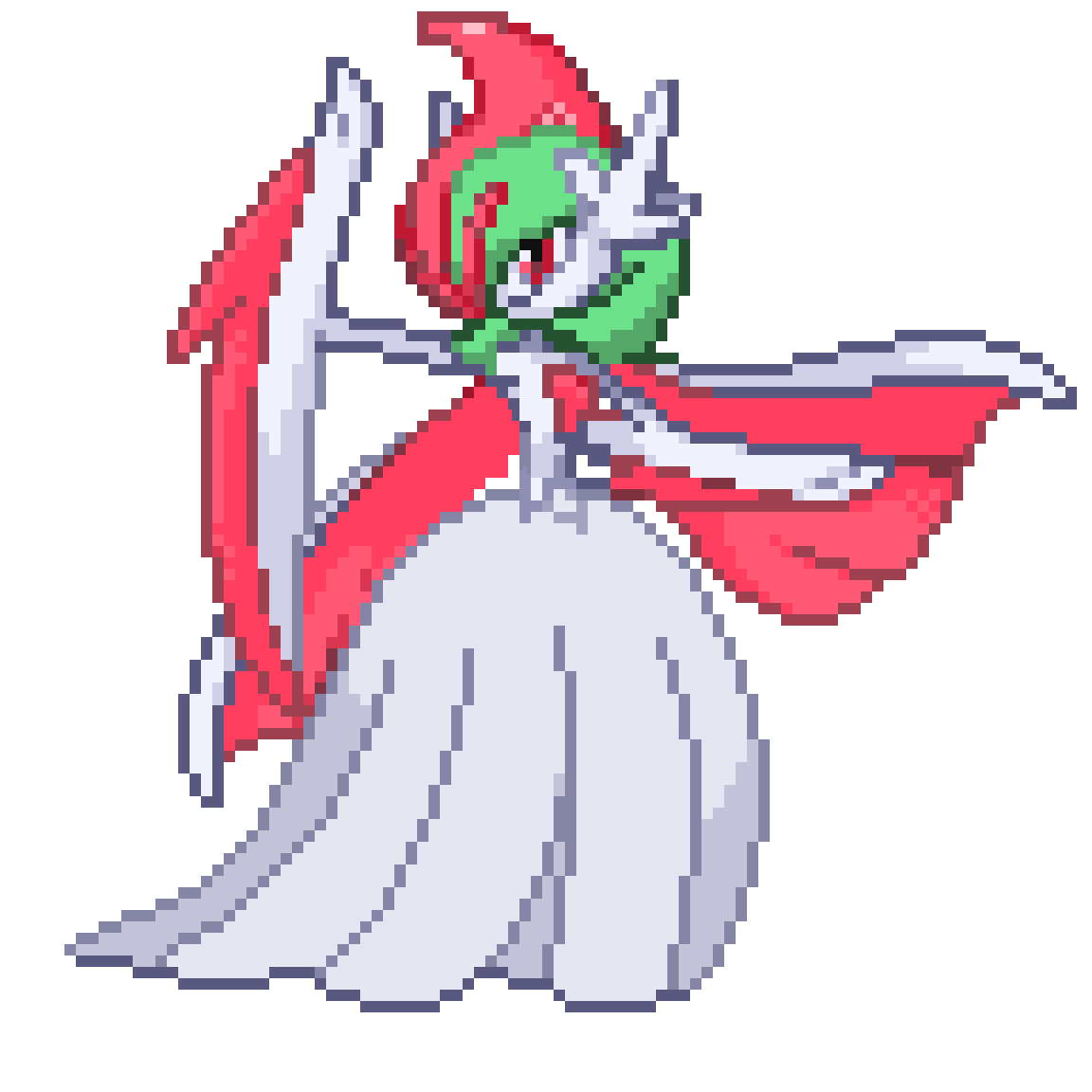 Gardevoir Sprite By Supersilver27 - Shiny Gardevoir Sprites - 628x420 PNG  Download - PNGkit