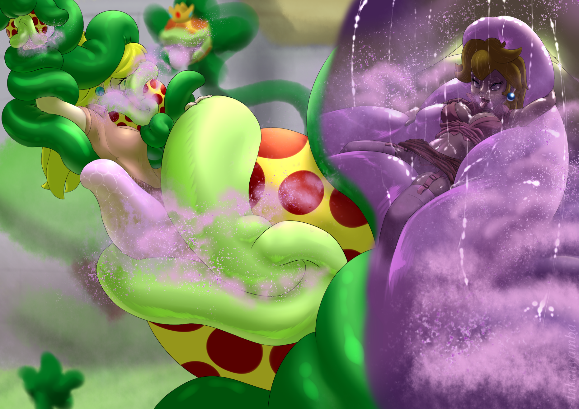 Piranha plant kissing