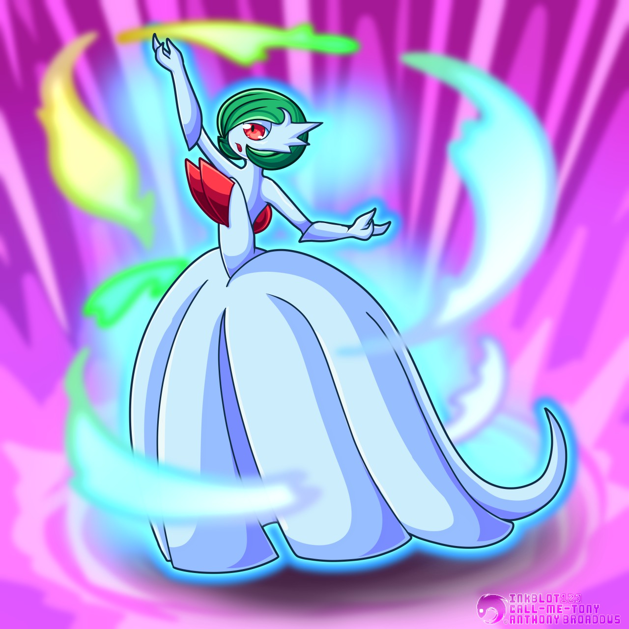 Mundo Pokémon - 282- Mega Gardevoir. Tipo: psíquico/fada. Evolução: Estágio  Final. Histórico: Dizem que a chapa vermelha no peito de Mega Gardevoir é  uma manifestação física de seu coração. Agora que seu