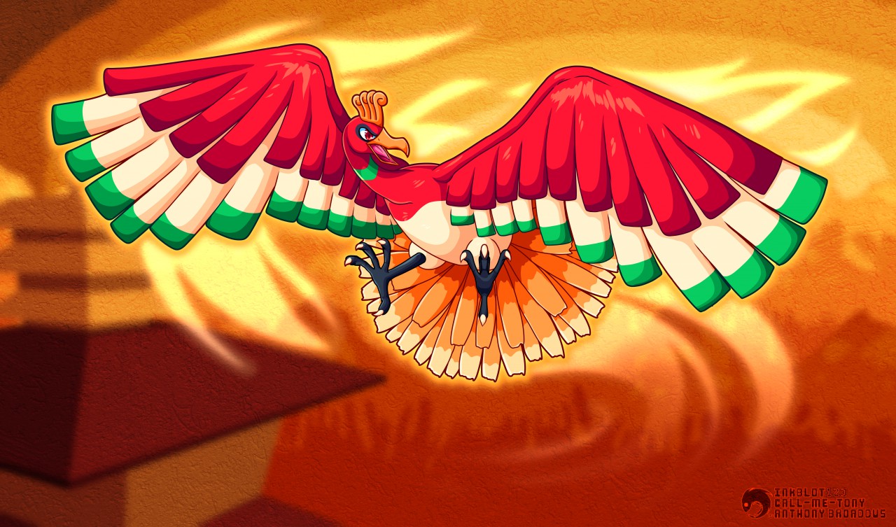 Ho-Oh: The rainbow pokemon by St-Kisai -- Fur Affinity [dot] net