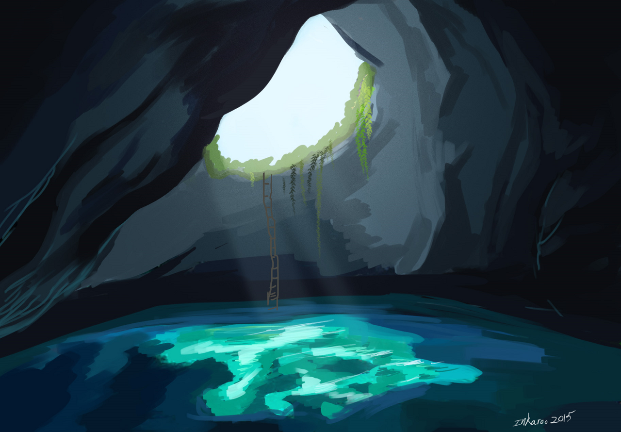 cave lagoon YCH by Inkfang -- Fur Affinity [dot] net
