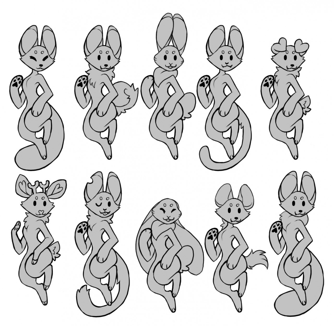 photo Chibi Cute Art Bases chibi base by inkfang fur affinity
