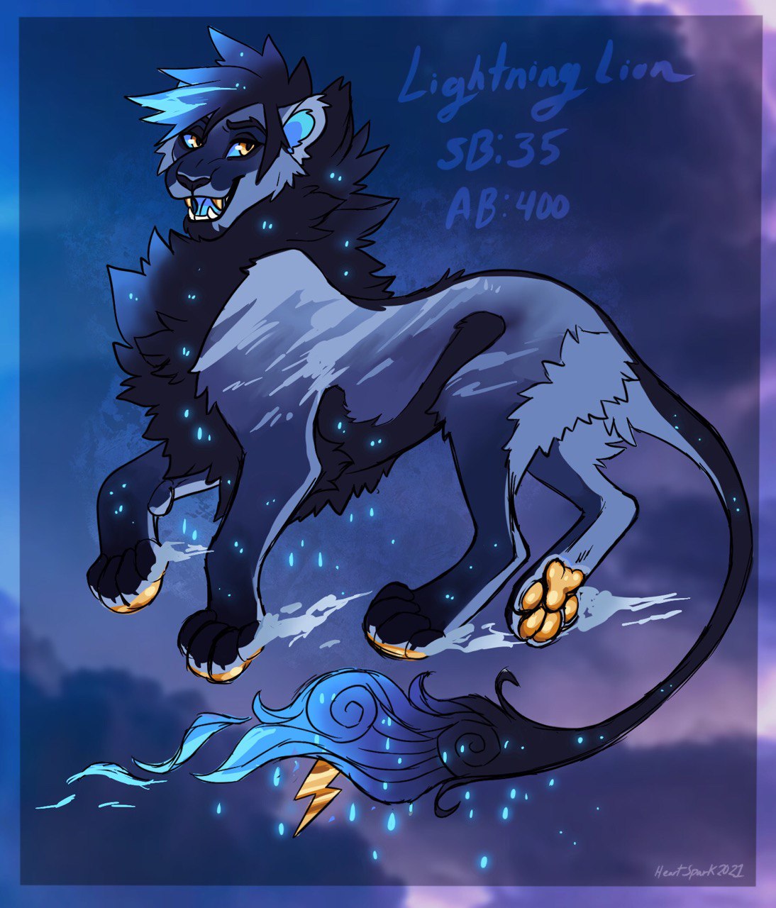 Lightning lion adoptable by Inkfang -- Fur Affinity [dot] net