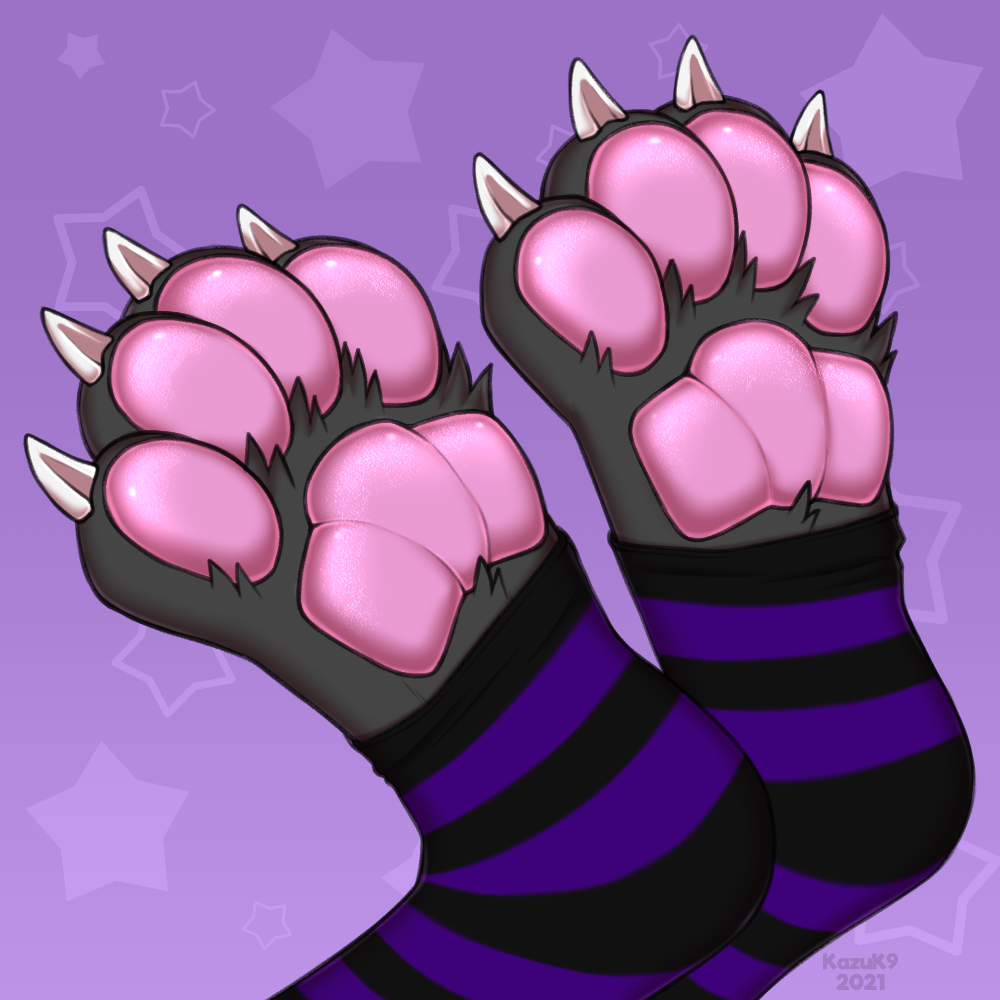 Paw Day with Sean (Toeless Socks) by InteractiveFootStuff -- Fur
