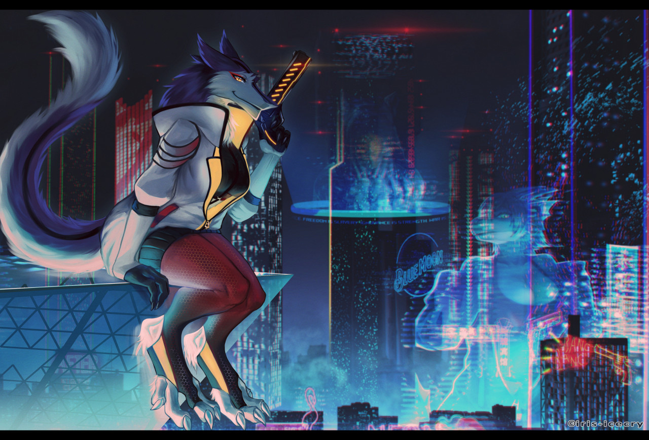 Cyberpunk furry art фото 100