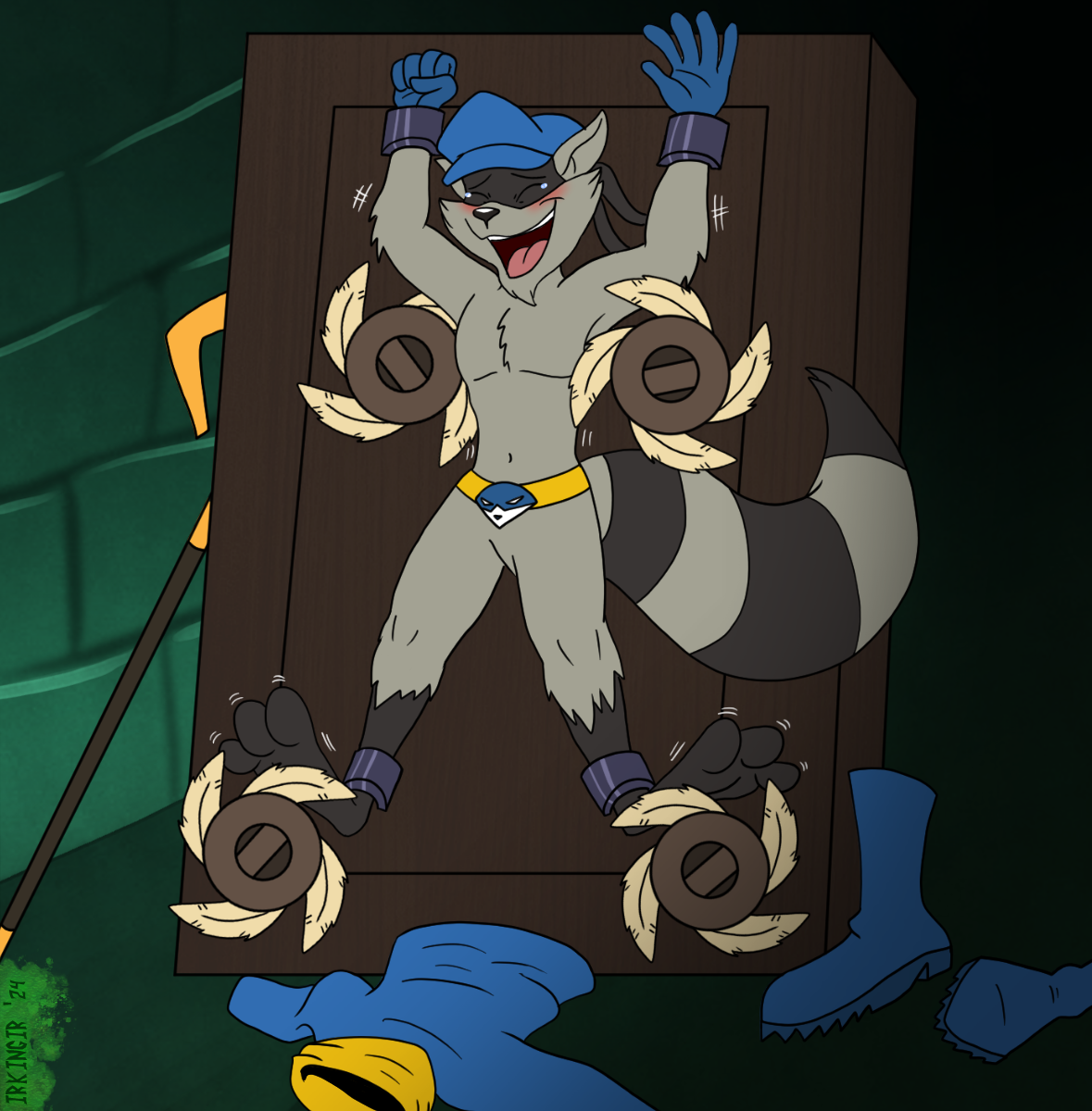 Commission: Sly Cooper Tickle Rack by IrkinGIR -- Fur Affinity [dot] net