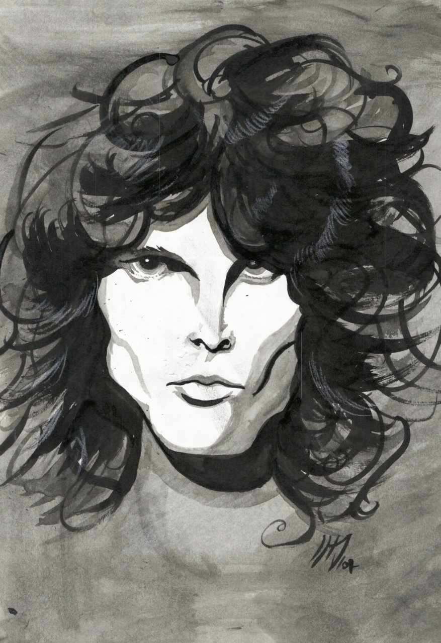 Jim Morrison with ugly hair by cuteblackkat on DeviantArt