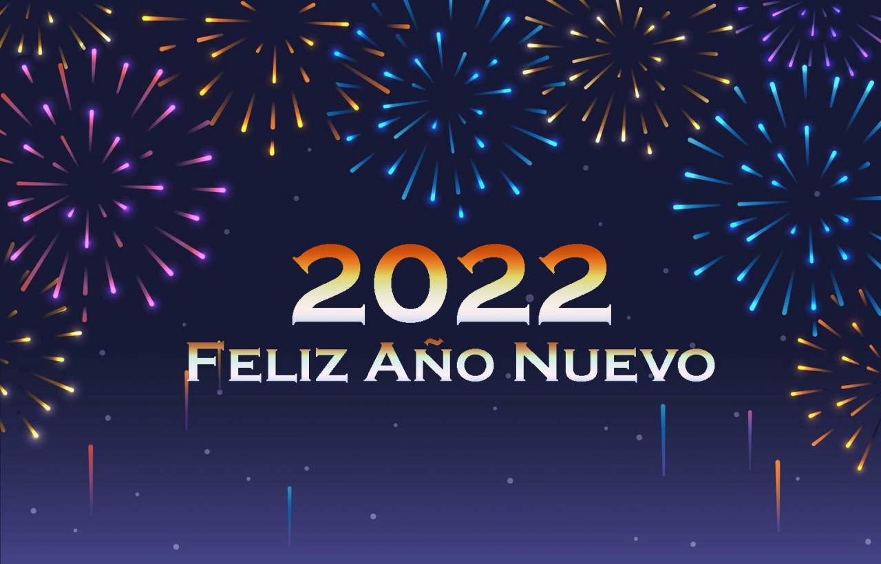 Felíz año nuevo 2022. 