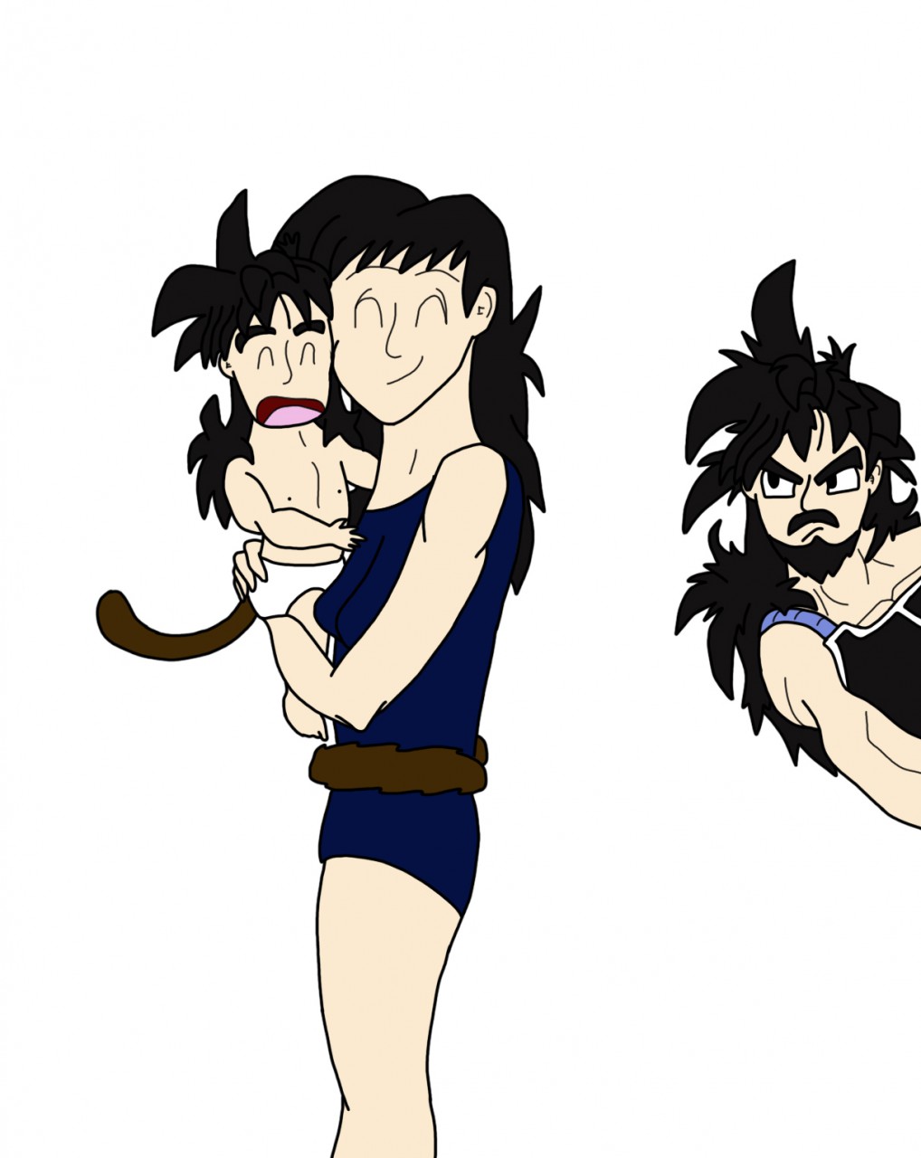 Mommy and Baby Saiyan by Itachislilgirl -- Fur Affinity [dot] net