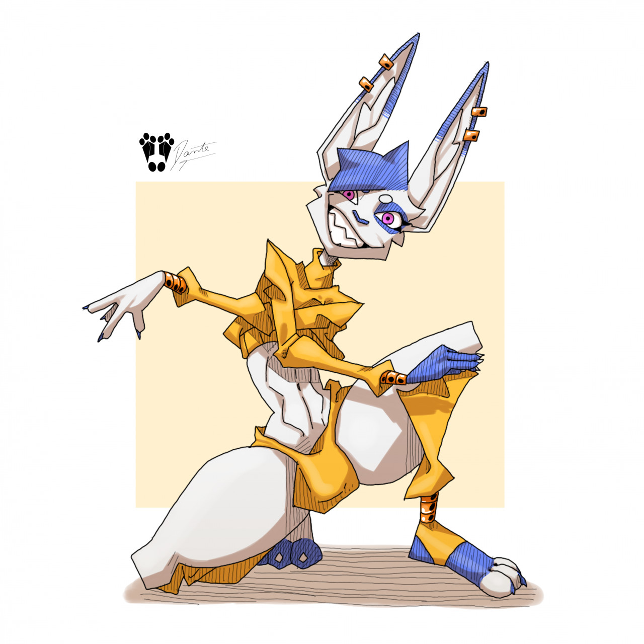 Dio pose protogen by DR4G0NW4RR10R -- Fur Affinity [dot] net