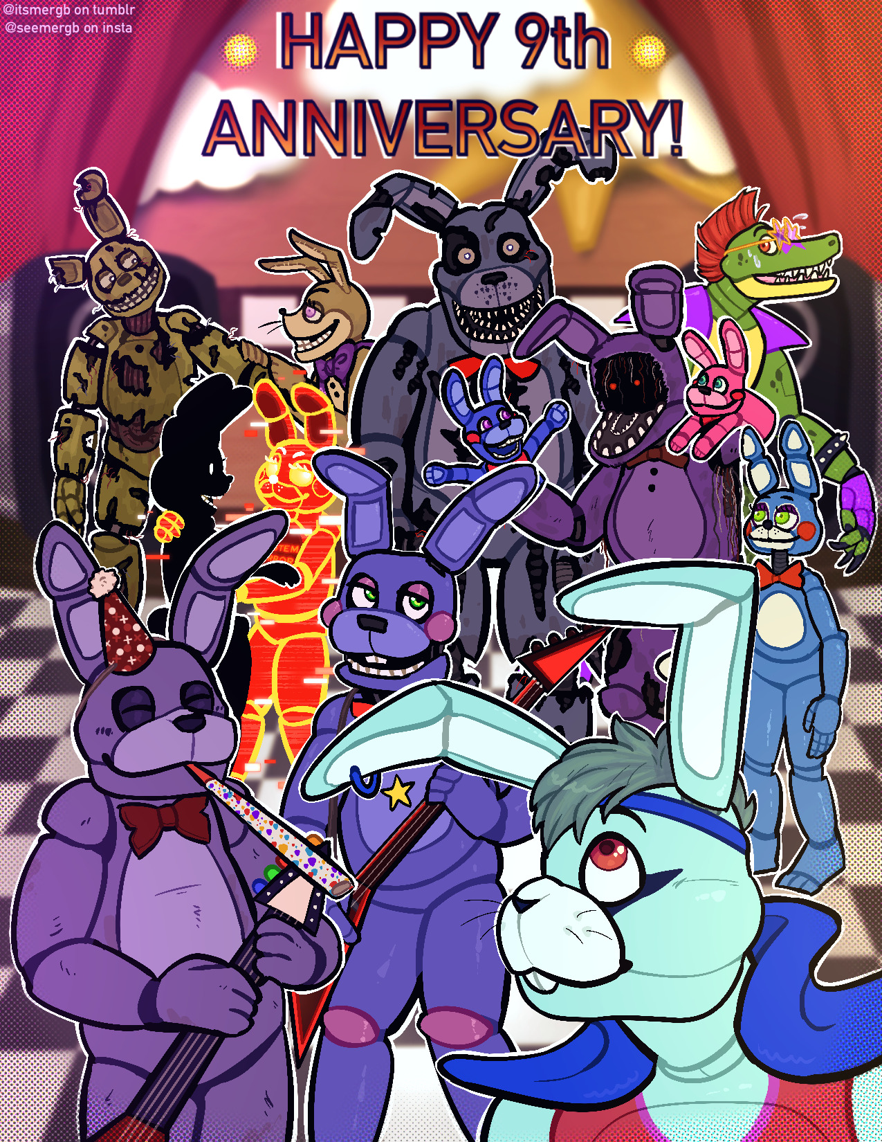 FNaF 9th Anniversary by Mikey12games -- Fur Affinity [dot] net