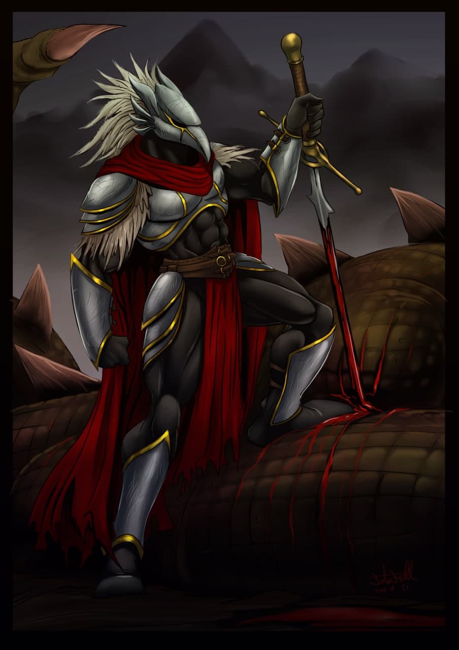 Dragon-slayer by artloyalty, 2D