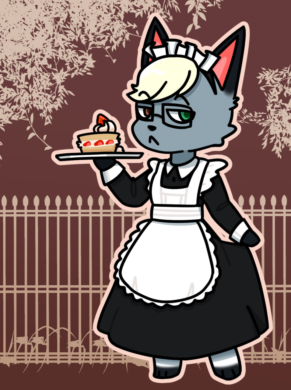 that one cat boy but in a maid dress by j1mble5 -- Fur Affinity [dot] net