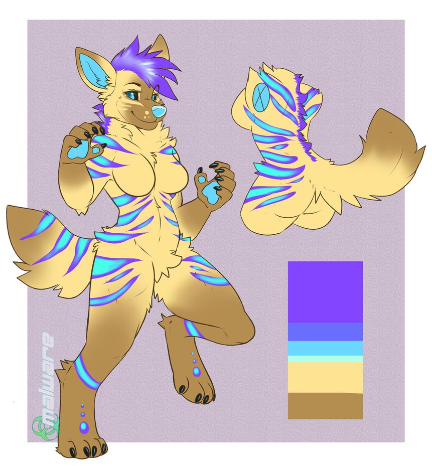 FURSONAREF SHEETNOT MY ART]Retro The Aardwolf by JaayJackal -- Fur  Affinity [dot] net