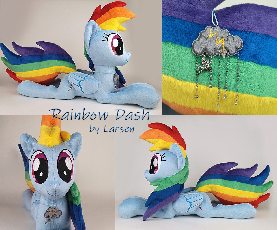 rainbow dash teddy