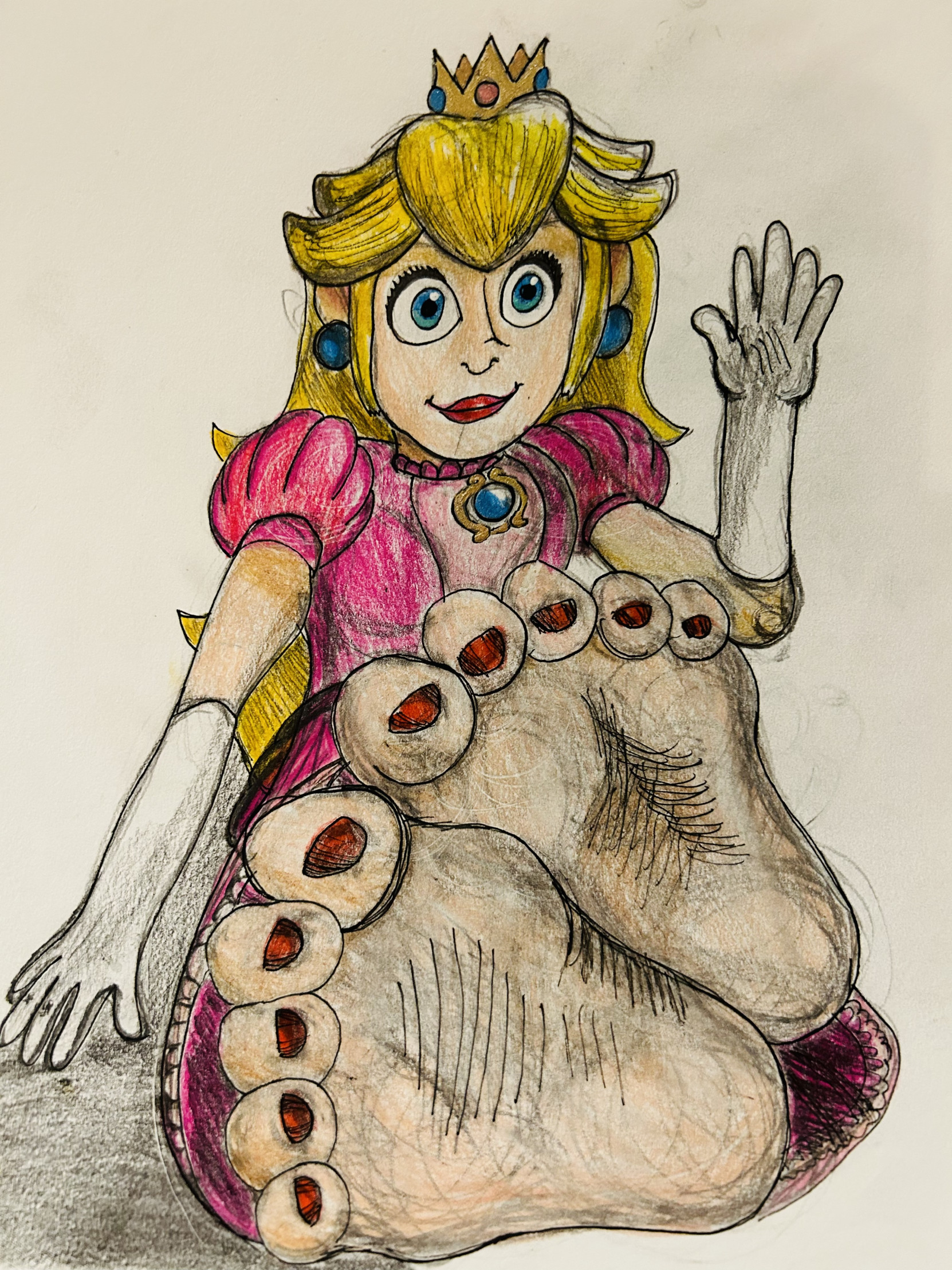 Peach and her Peachy Feet by JackLFrank -- Fur Affinity [dot] net